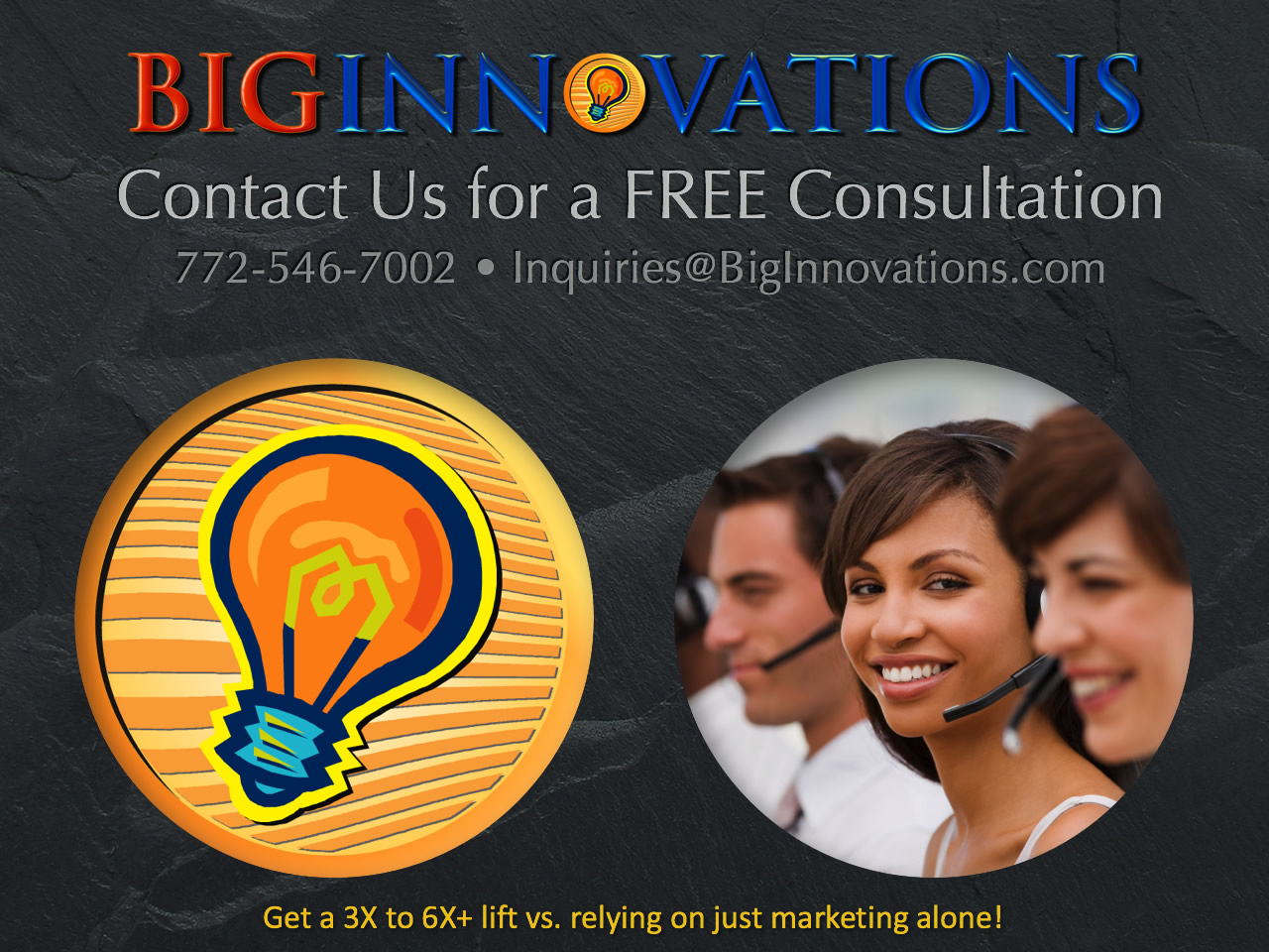 Contact Big Innovations for a free consultation