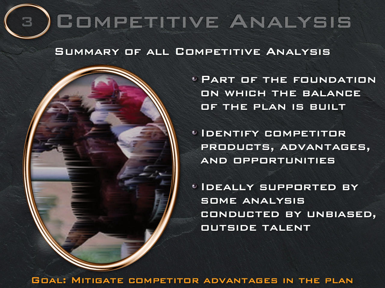 Using advanced competitive analysis to help create a quality stratgic business plan