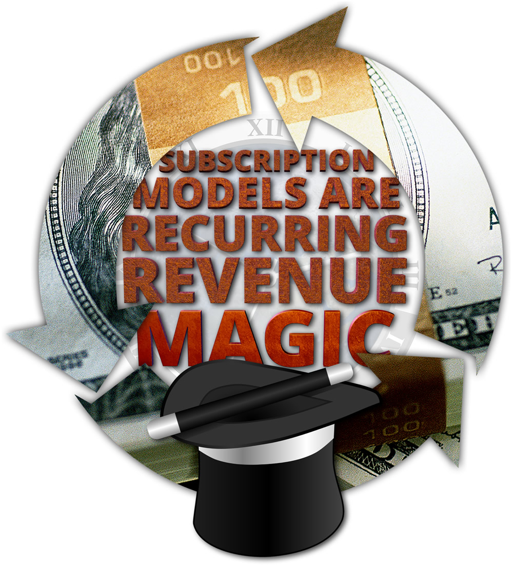 Lucrative subscription models are remarkable, ongoing revenue generators. Let us help you build a great model... one that can reward your company for many years to come