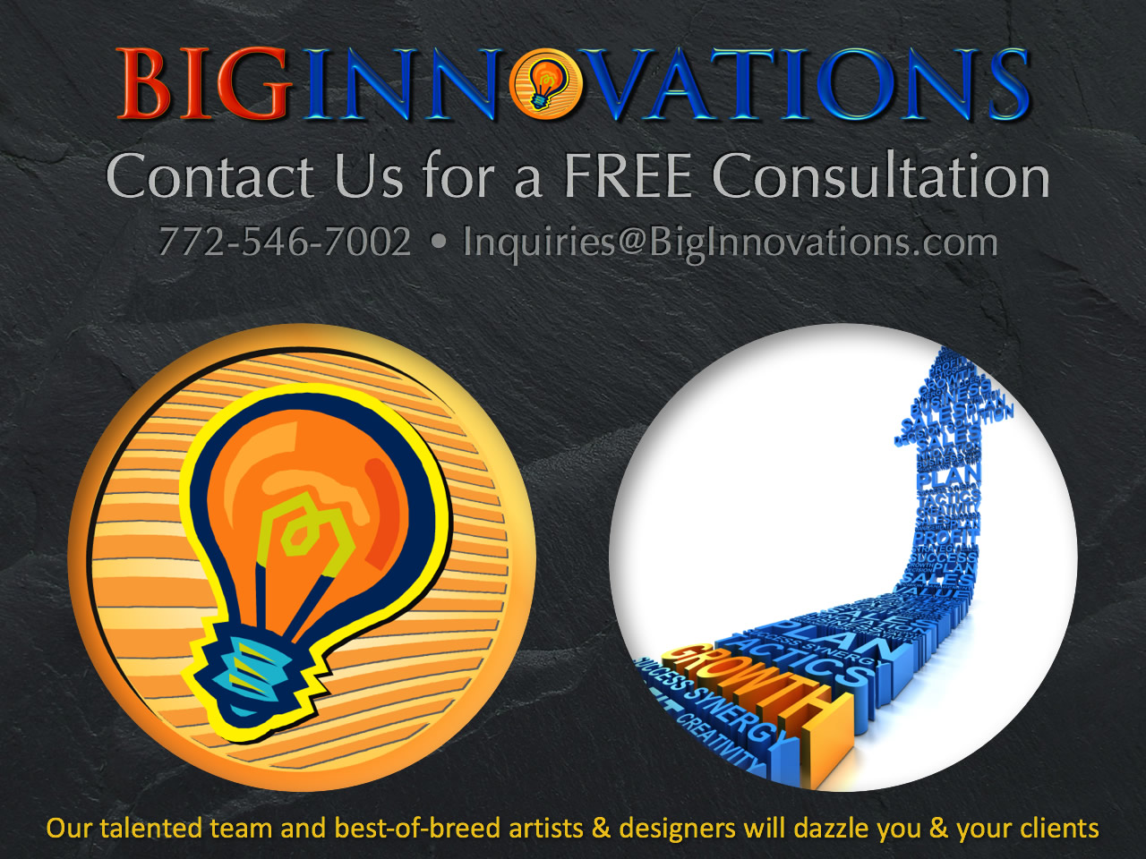 Contact Big Innovations for a FREE CONSULTATION